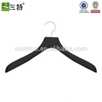 soft matte wooden black coat hanger